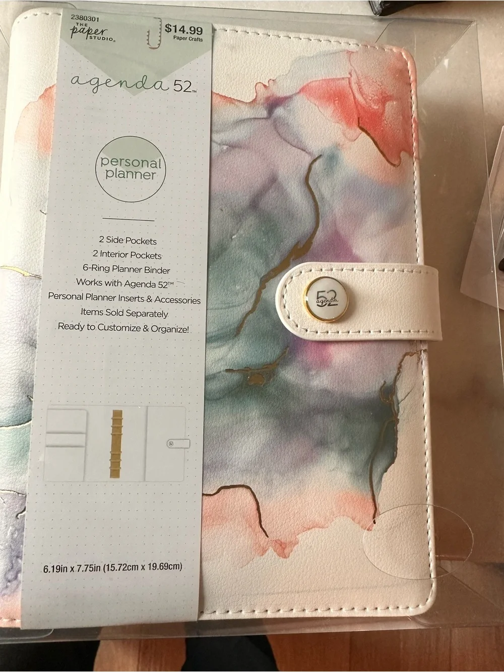Agenda 52 Personal Planner - Pastel Marble